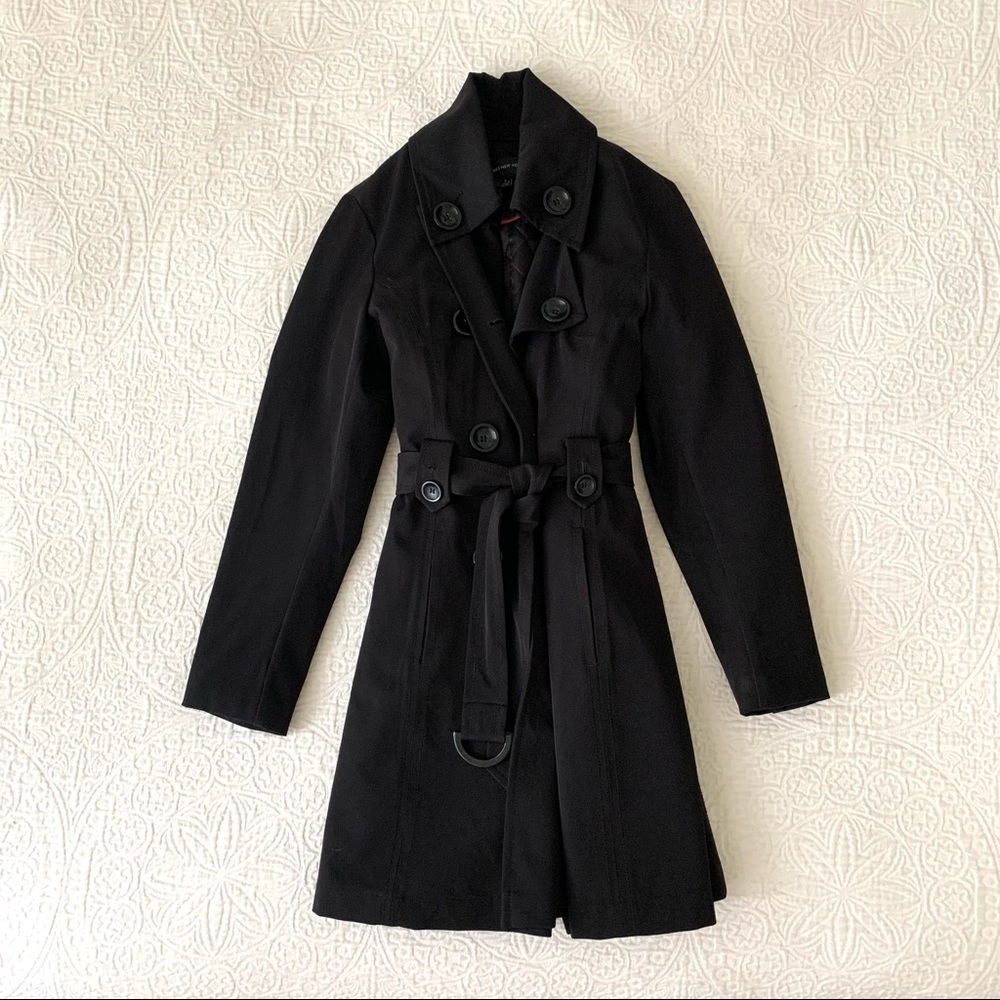 Jones New York Black Trench Coat - Size S